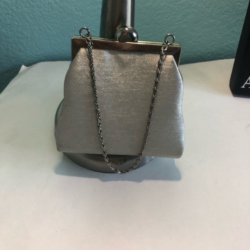GUC  Sasha vintage little silver color knob purse